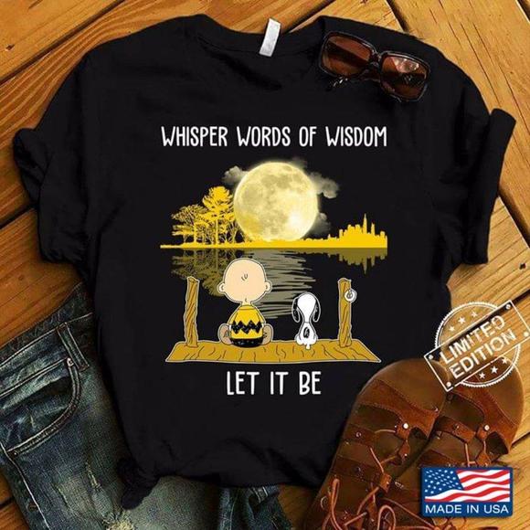 Other - Charlie And Snopy Let It Be Shirt